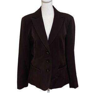 East 5th chocolate brown blazer. Single breasted. Size 12.